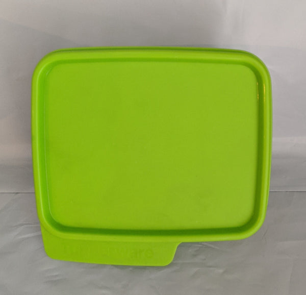 TUPPERWARE 1 SMALL KEEP TABS STORAGE KEEPER CONTAINER w/ LIME GREEN TABBED SEAL