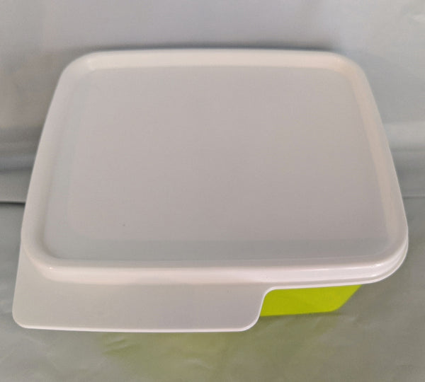 TUPPERWARE 1 SMALL MARGARITA KEEP TABS STORAGE KEEPER CONTAINER w/ WHITE TABBED SEAL