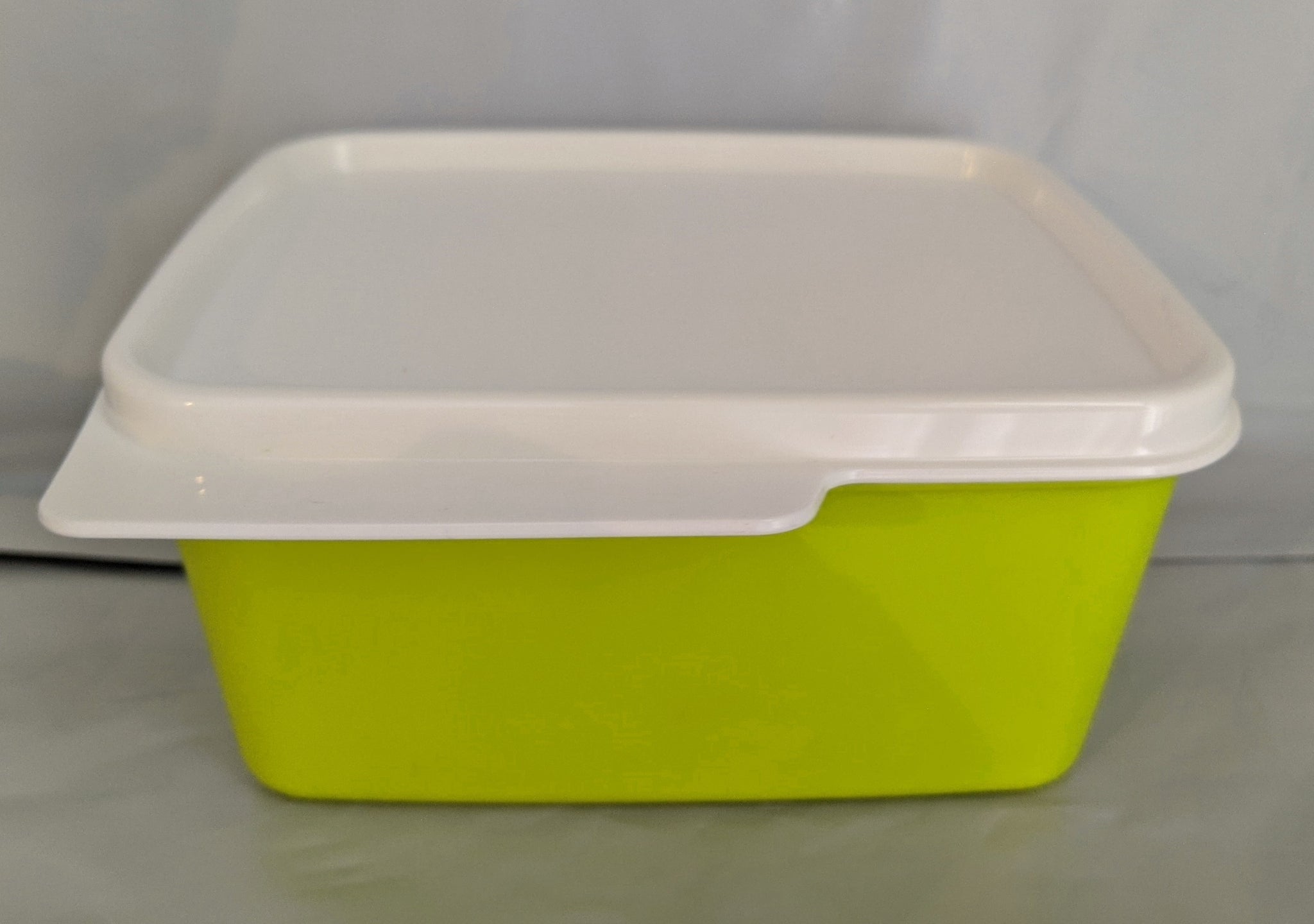 TUPPERWARE 1 SMALL MARGARITA KEEP TABS STORAGE KEEPER CONTAINER w/ WHITE TABBED SEAL