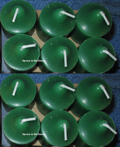 PartyLite 1 DOZEN Votive Wax Candles - 2 BOXES = 12 VOTIVES ~ SPRUCE IN THE SNOW