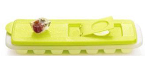 TUPPERWARE FREEZE-IT RECTANGLE Fresh N Pure MARGARITA LIME ICE CUBE FREEZER TRAY - Plastic Glass and Wax ~ PGW