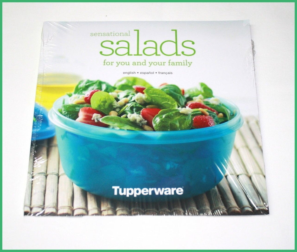 Tupperware Salad On-The-Go Set Tupper Mini Snap-Together Utensils Aruba New