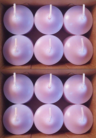 PartyLite 1 DOZEN Votive Wax Candles - 2 BOXES - 6/BOX for 12 VOTIVES BERRY BLOSSOM