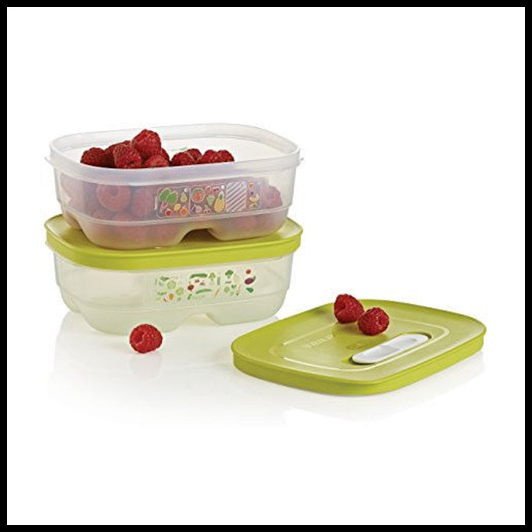 TUPPERWARE Sheer FridgeSmart SMALL Storage Container Keeper Margarita –  Plastic Glass and Wax ~ PGW