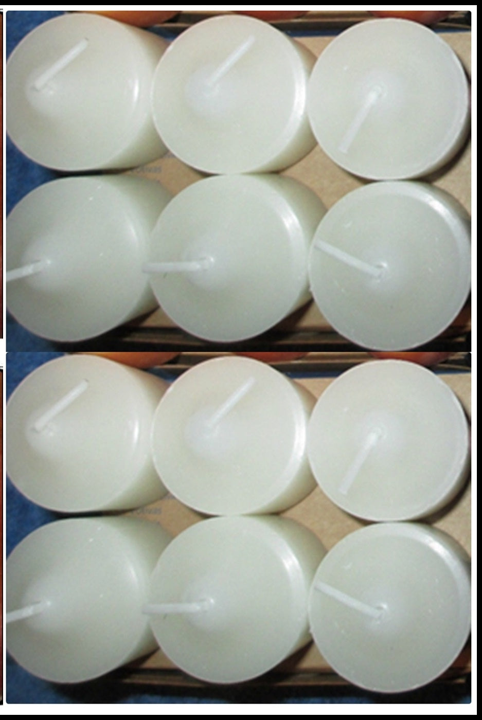 PartyLite 1 DOZEN Votive Wax Candles - 2 BOXES - 6/BOX 12 VOTIVES ADLER BIG APPLE BY DAY