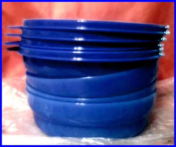 TUPPERWARE MICROWAVE 2 CUP CEREAL BOWL SET OF 4 BOWLS VARIOUS COLORS NEW - Plastic Glass and Wax ~ PGW