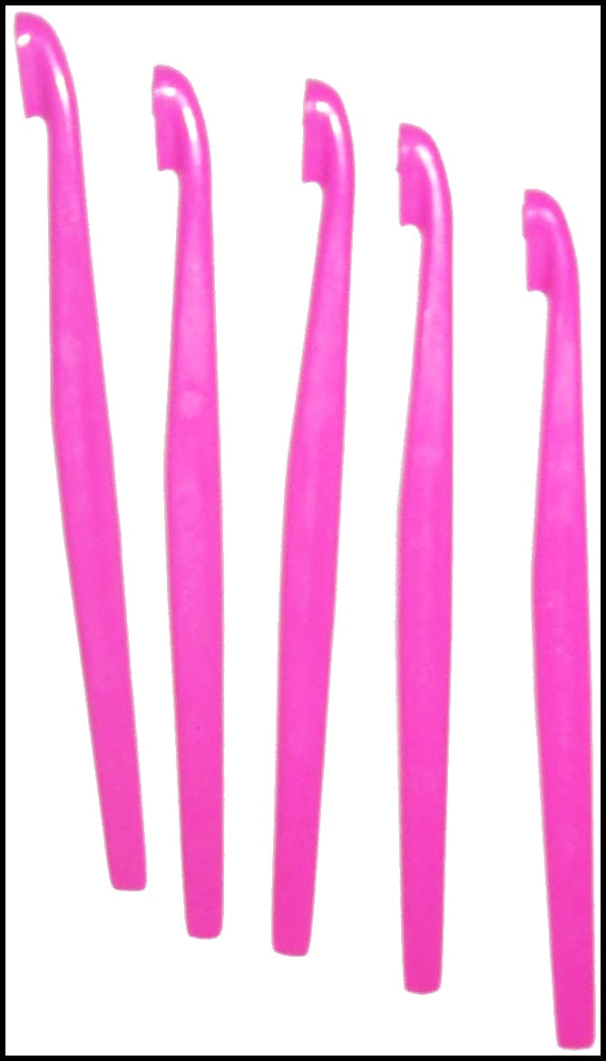 Tupperware 5 COLORED MULTI-PURPOSE ORANGE GRAPEFRUIT CITRUS PEELERS - FUCHSIA KISS PINK - Plastic Glass and Wax