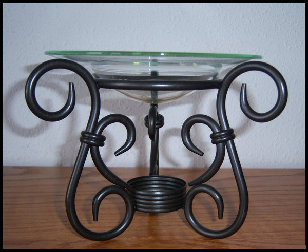 PartyLite FRAMEWORK LANTERN HANGING / TABLETOP CENTERPIECE CANDLE HOLDER - Plastic Glass and Wax