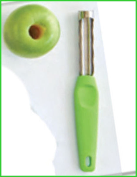 TUPPERWARE PREP ESSENTIALS MULTI-PURPOSE APPLE CORER LIME-AID GREEN - Plastic Glass and Wax ~ PGW