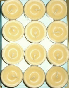 PartyLite Tealight Candles - 1 Box - 1 Dozen Tealights - 12 DAFFODIL YELLOW WAX