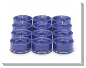 PartyLite Tealight Candles - 1 Box - 1 Dozen Tealights - 12 CANDLES BLUE BERRY WISTERIA