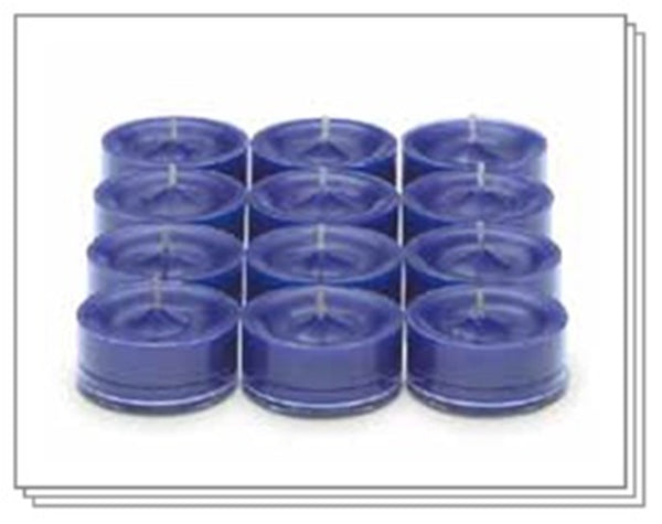 PartyLite Tealight Candles - 1 Box - 1 Dozen Tealights - 12 CANDLES BLUE BERRY WISTERIA