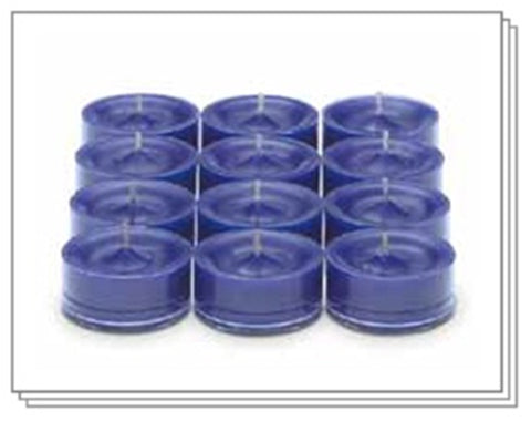 PartyLite Tealight Candles - 1 Box - 1 Dozen Tealights - 12 CANDLES BLUE BERRY WISTERIA