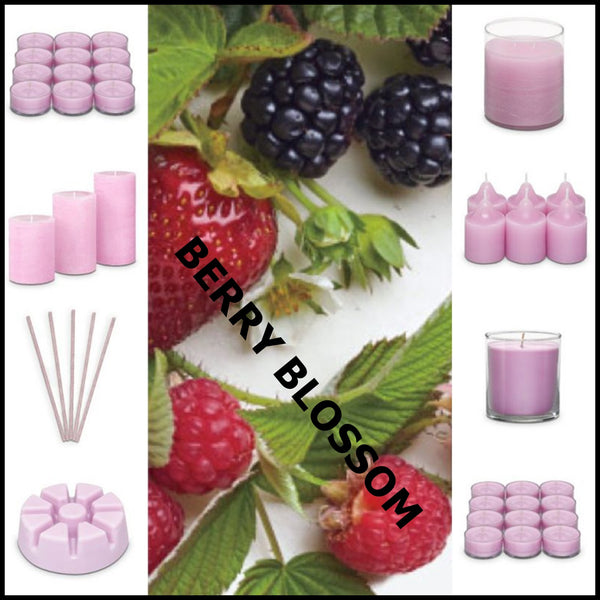 PartyLite Tealight Candles - 1 Box - 1 Dozen Tealights - 12 CANDLES BERRY BLOSSOM