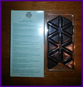 PartyLite 12-pc SCENT PLUS AROMA MELTS Rectangle Brick Scented Simmering Wax BLACK ORCHID