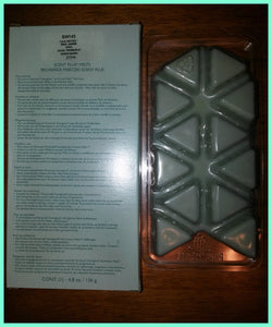 PartyLite 12-pc SCENT PLUS AROMA MELTS Rectangle Brick Scented Simmering Wax CALM WATERS