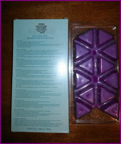 PartyLite 12-pc SCENT PLUS AROMA MELTS Rectangle Brick Scented Simmering Wax SUGAR PLUM FAIRIES