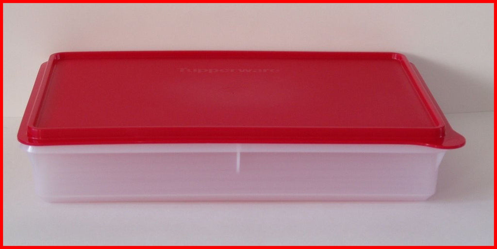 TUPPERWARE ACRYLIC KEEP N Heat Pizza Slice Keeper Container 4106A Red Lid  NOS $24.99 - PicClick