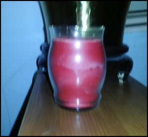 PartyLite BESTBURN LARGE BARREL Glass Jar Candle COUNTRY APPLE RED RARE - Plastic Glass and Wax