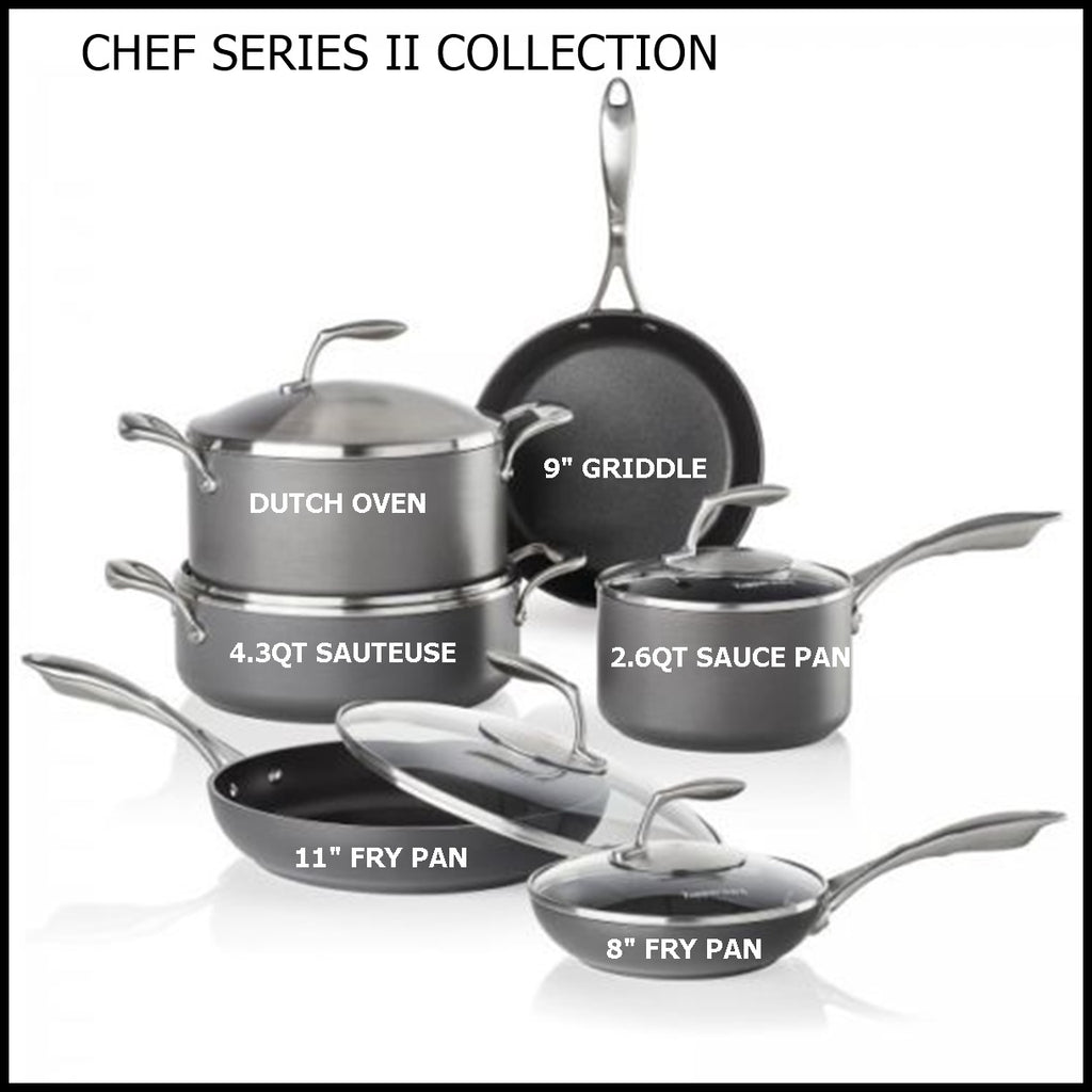 Tupperware Chef Series II 5 Qt. Saute Sauce Pan with Cover