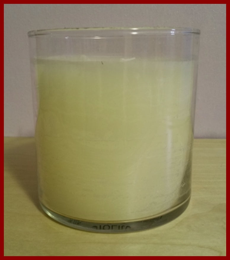 PartyLite GLOLITE GLOW LIGHT 2-Wick Round Glass Jar Boxed Candle CUCUMBER GINGER MINT - Plastic Glass and Wax