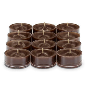 PartyLite Tealight Candles - 1 Box - 1 Dozen Tealights - 12 EBONY OUD WAX