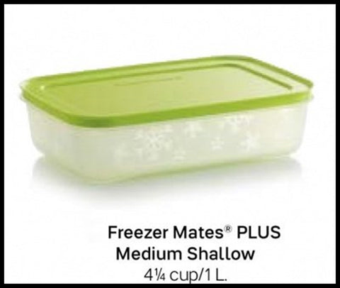 Tupperware SET of 2 - 200 mL / 3/4 c Sheer Clear Mates Square Mini Clear  GRAPE FIZZ Seal