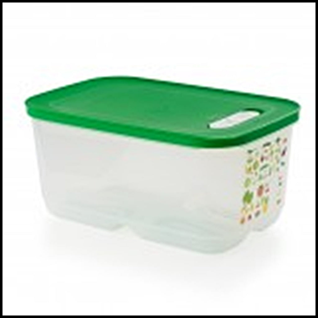 New Tupperware Extra Large FridgeSmart Container 9.9L/40 cups Clear/Green  Lid