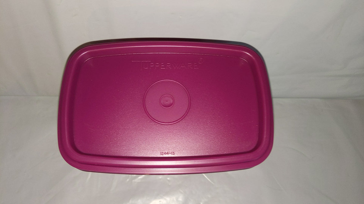 TUPPERWARE 1 PURPLE Purplicious Shelf Saver 800mL Rectangle Storage Co ...