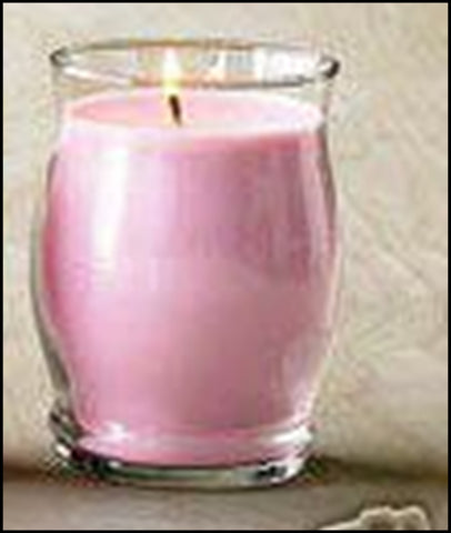 PartyLite BESTBURN LARGE BARREL Glass Jar Candle STRAWBERRY RHUBARB RARE - Plastic Glass and Wax