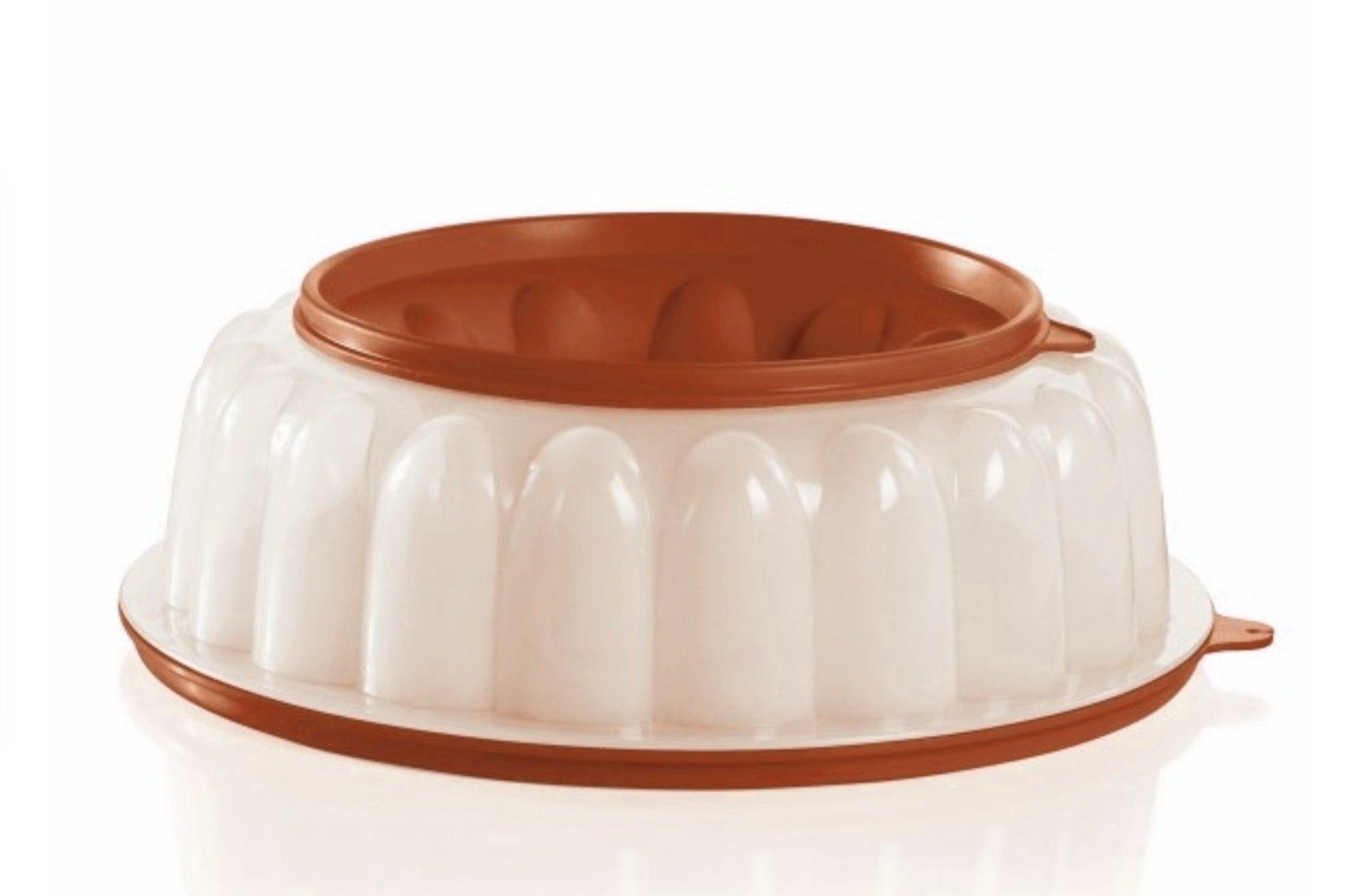 Tupperware Red Rectangular Jumbo Jel Ring Party Mold | 10.5 Cup / 2.5 L Capacity | Multi-Layer Dessert & Dip Mold - View #4