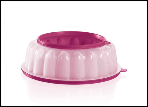 TUPPERWARE JELLO PUDDING 6-Cup Jel-Ring Mold SHEER & VINEYARD