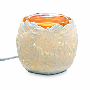 PartyLite Electric ScentGlow Glo Scent Plus Wax Aroma Melts Warmer LAYERED FALL LEAVES