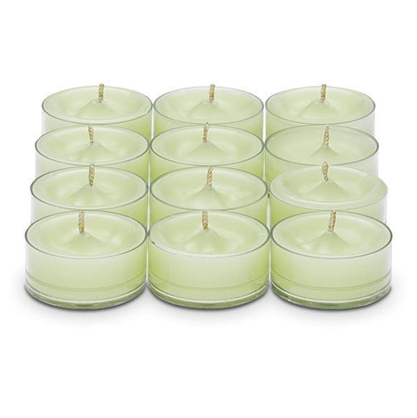 PartyLite Tealight Candles - 1 Box - 1 Dozen Tealights - 12 BAMBOO BREEZE SCENTED WAX