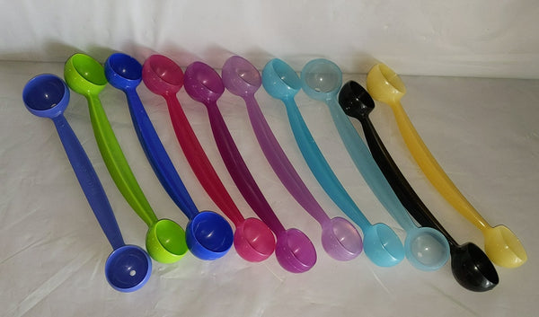 Tupperware 1 COLORED MULTI-PURPOSE NOVELTY GADGET DOUBLE SIDED / SIZE MELON BALL SCOOP
