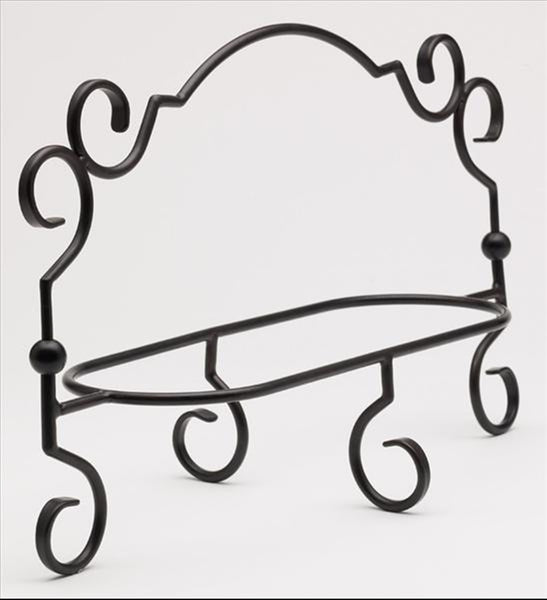 SOUTHERN LIVING at HOME ORNATE IRON OVAL TIERED PLATTER / ELEVATED STAND