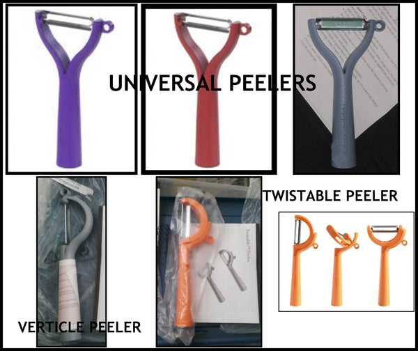 TUPPERWARE PREP ESSENTIALS UNIVERSAL PEELER SMOKE GRAY GREYSTONE - Plastic Glass and Wax ~ PGW
