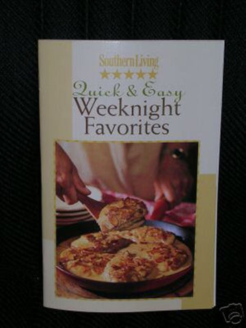 SOUTHERN LIVING AT HOME MINI COLLECTION COOKBOOK QUICK & EASY WEEKNIGHT FAVORITES - Plastic Glass and Wax ~ PGW