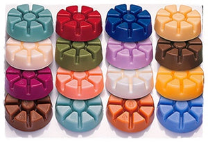 PartyLite 1 - 9 Pc Round Scent Plus Wax Melt Package Black Vanilla Melts - Plastic Glass and Wax ~ PGW