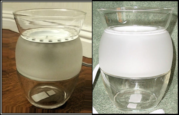 PartyLite Electric ScentGlow Glo Scent Plus Wax Aroma Melts Warmer DIY Clearly Creative - Plastic Glass and Wax ~ PGW