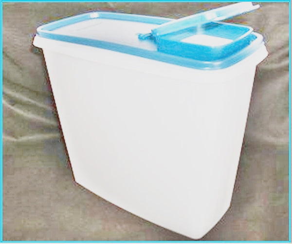 TUPPERWARE MODULAR MATES SUPER CEREAL STORER Keeper Container 20-c COOL AQUA BLUE