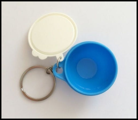 Miniature Tupperware Vintage Collection Frozen Yellow Lid [Keychain]