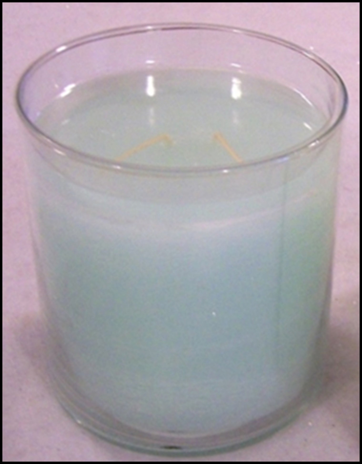 PartyLite GLOLITE GLOW LIGHT 2-Wick Round Glass Jar Boxed Candle TROPICAL WATERS - Plastic Glass and Wax