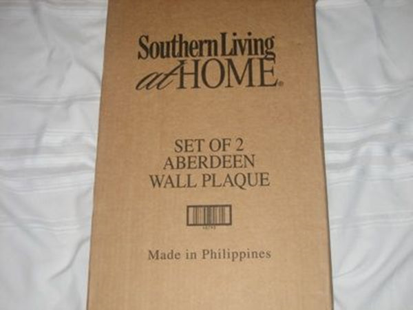 SOUTHERN LIVING AT HOME S/2 ABERDEEN RECTANGLE DECORATIVE WALL PLAQUE / ART