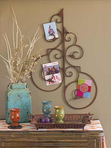 SOUTHERN LIVING AT HOME ACANTHUS WALL FLOURISHES SET/ 2 DECORATIVE ART - Plastic Glass and Wax ~ PGW