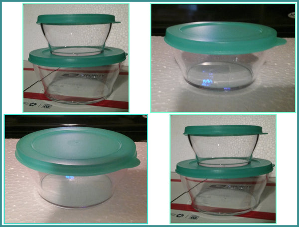 Tupperware Impressions 9.5" Microwave Preludio ACRYLIC Watercolor Luncheon Plates 4 EMERALD GREEN - Plastic Glass and Wax