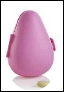 TUPPERWARE Avocado Shaped PINK Refrigerator Locker Hinged Novelty Keeper