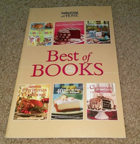 SOUTHERN LIVING AT HOME MINI COLLECTION COOKBOOK BEST OF BOOKS FALL 2007 - Plastic Glass and Wax ~ PGW