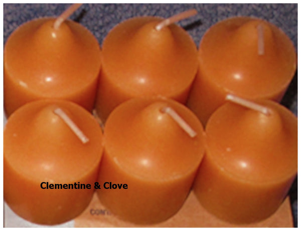 PartyLite 1 DOZEN Votive Wax Candles - 2 BOXES = 12 VOTIVES ~ CLEMENTINE & CLOVE