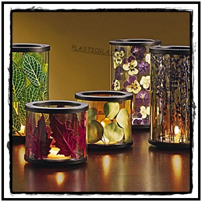 PartyLite  EXPRESS IT VOTIVE TEALIGHT GLASS LUMINARY DIY CANDLE HOLDER NIB - Plastic Glass and Wax